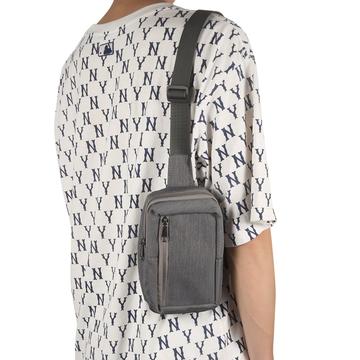 Vandafvisende bryst- og skuldertaske i nylon - passer til 6.5"- 7.2"-telefoner - mørkegrå