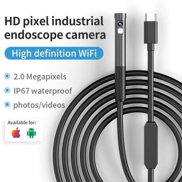 Vandtæt 8 mm endoskopkamera til iPhone, iPad, smartphones, tablet - 1m