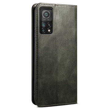 Xiaomi 11T/11T Pro Waxy Series Etui med Pung - Grøn