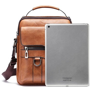 Weixier Vintage Series Universal Skuldertaske - Lysebrun