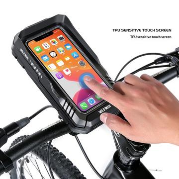 Wild Man FK2 cykelholder til mobiltelefon med 360° drejelig aluminiumsbeslag - 0.6l - sort