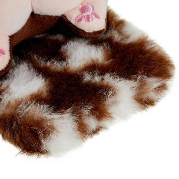 3D Plush Furry Vinter iPhone 14 Plus TPU Cover - Brun Corgi