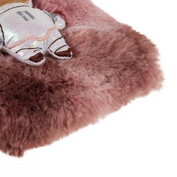3D Plush Furry Vinter iPhone 14 Plus TPU Cover - Brun Bjørn