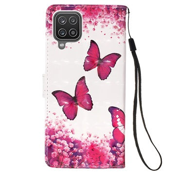 Wonder Series Samsung Galaxy A12 Pung Cover - Sommerfugle
