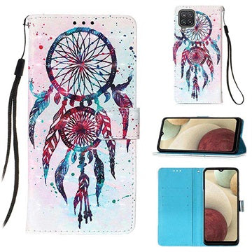 Wonder Series Samsung Galaxy A12 Pung Cover - Drømmefanger Maleri