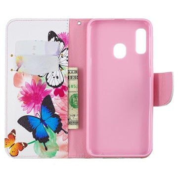Wonder Series Samsung Galaxy A20e Pung - Sommerfugle