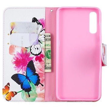 Wonder Series Samsung Galaxy A50 Pung - Sommerfugle