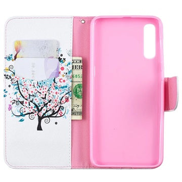 Wonder Series Samsung Galaxy A50 Pung - Blomstrede Træ