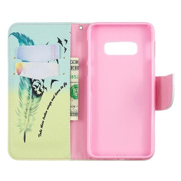 Wonder Series Samsung Galaxy S10e Cover med Kortholder - Fugle