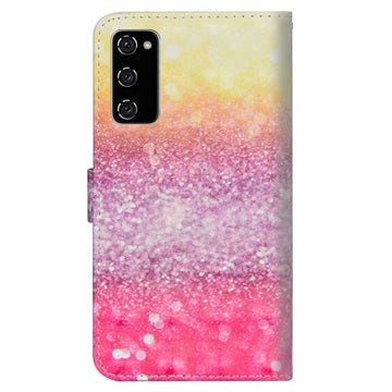 Wonder Series Samsung Galaxy S20 FE Pung med Stativ - Farverig
