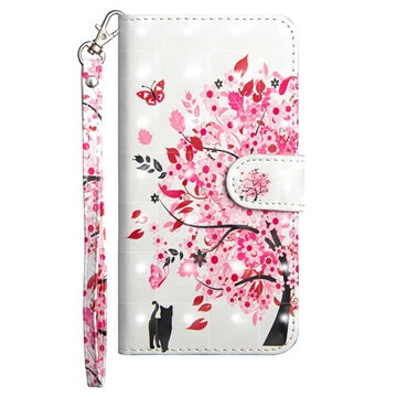 Wonder Series Samsung Galaxy S20 FE Pung med Stativ - Blomstrede Træ