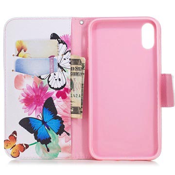 iPhone XR Pung Cover - Wonder Series - Sommerfugle