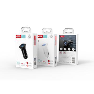 XO CC31 Dobbelt USB-billader - 2.4A - Hvid