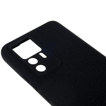 Xiaomi 12T/12T Pro Anti-Fingeraftryk Mat TPU Cover - Sort
