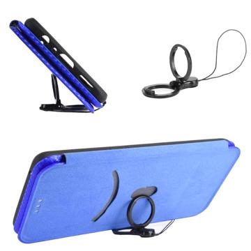 Xiaomi 12T/12T Pro Flip Cover - Karbonfiber - Blå