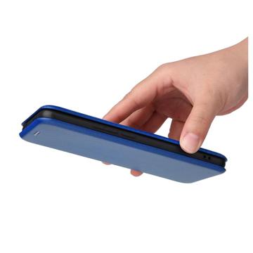 Xiaomi 12T/12T Pro Flip Cover - Karbonfiber - Blå