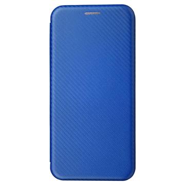 Xiaomi 12T/12T Pro Flip Cover - Karbonfiber - Blå