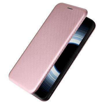 Xiaomi 12T/12T Pro Flip Cover - Karbonfiber - Rødguld