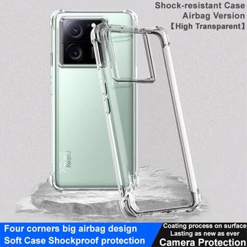 Xiaomi 13T/13T Pro Imak Faldsikkert TPU Cover - Gennemsigtig