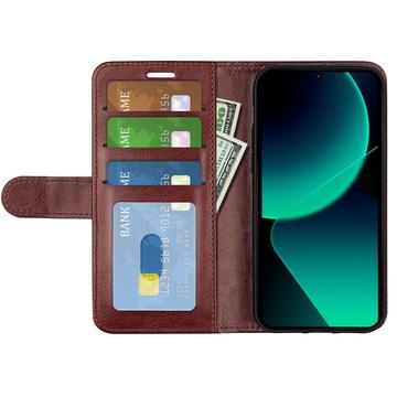 Xiaomi 13T/13T Pro Pung Taske med Magnetisk Lukning - Brun
