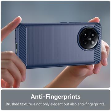 Xiaomi Civi 4 Pro/14 Civi Børstet TPU Cover - Karbonfiber - Blå