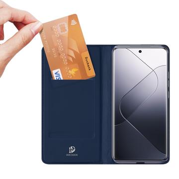 Xiaomi 14 Pro Dux Ducis Skin Pro Flip Cover - Blå