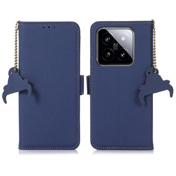 Xiaomi 14 Pro Læderpung med RFID - Blå