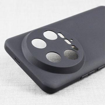 Xiaomi 14 Ultra Anti-Fingeraftryk Mat TPU Cover - Sort