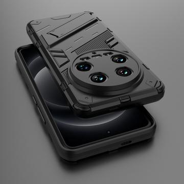 Xiaomi 14 Ultra Armor Hybrid Cover med Stand - Sort