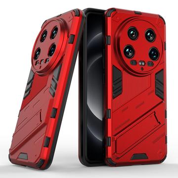 Xiaomi 14 Ultra Armor Hybrid Cover med Stand - Rød