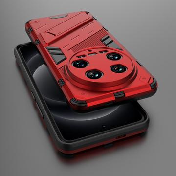 Xiaomi 14 Ultra Armor Hybrid Cover med Stand - Rød