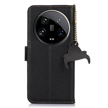Xiaomi 14 Ultra Læderpung med RFID - Sort