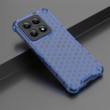 Xiaomi 14T Honeycomb Armored Hybrid Cover - Blå