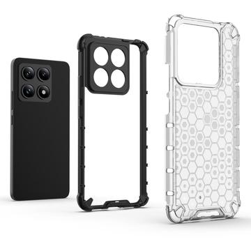 Xiaomi 14T Honeycomb Armored Hybrid Cover - Blå