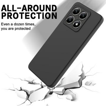 Xiaomi 14T Liquid Silikone Cover med Strop - Sort