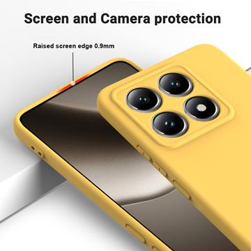 Xiaomi 14T Pro Liquid Silikone Cover med Strop - Gul