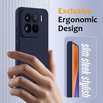 Xiaomi 15 Pro Liquid Silikone Cover - MagSafe Kompatibel - Mørkeblå