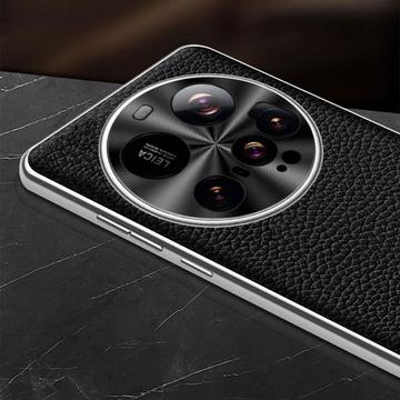 Xiaomi 15 Ultra Lædercoated TPU Cover - sort