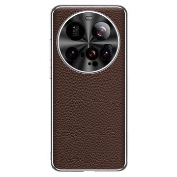 Xiaomi 15 Ultra Lædercoated TPU Cover - brun
