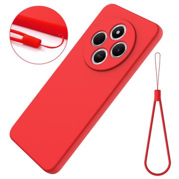 Xiaomi 15 Ultra Flydende silikone cover med håndrem - rød