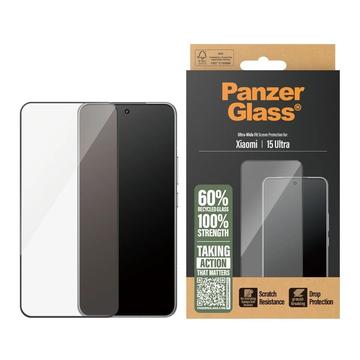 Xiaomi 15 Ultra PanzerGlass Ultra-Wide Fit Hærdet Glas - Sort Kant