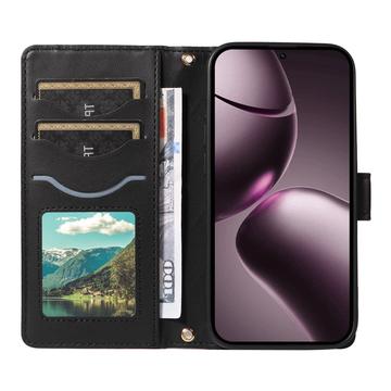 Xiaomi 15T Luksus Vatteret Pung - Sort