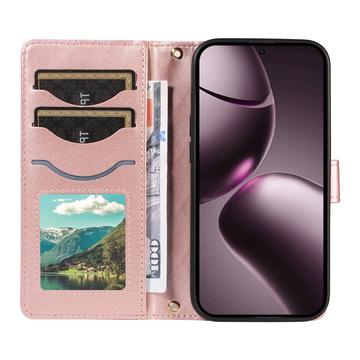 Xiaomi 15T Luksus Vatteret Pung - Rødguld