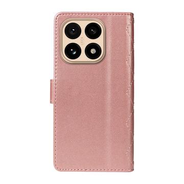 Xiaomi 15T Luksus Vatteret Pung - Rødguld