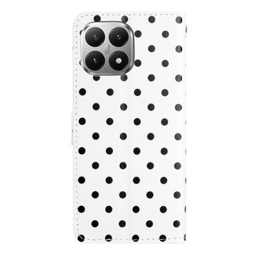 Xiaomi 15T Pung Etui med Prikket Mønster - Hvid