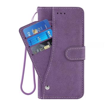 Xiaomi 15T Pro Elegant retro-pungetui med roterende kortholder - Lilla