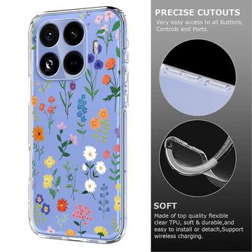 Xiaomi 15T Pro TPU-cover med blomstermønster - tusindfryd