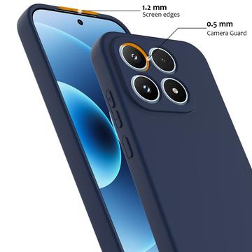 Xiaomi 17 Liquid Silikone Cover - MagSafe Kompatibel - Mørkeblå
