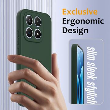 Xiaomi 17 Liquid Silikone Cover - MagSafe Kompatibel - Mørkegrøn