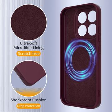 Xiaomi 17 Liquid Silikone Cover - MagSafe Kompatibel - Vinrød